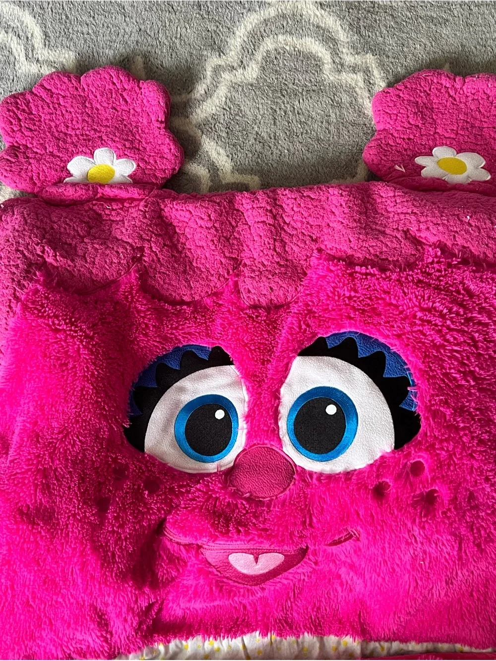 Sesame Street Abby Cadabby Pink Plush Kids Sleeping Bag from Land of Nod HTF